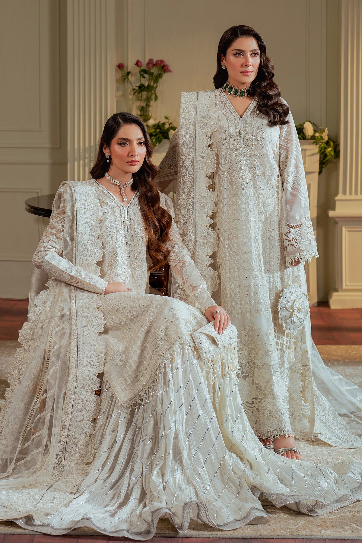 EMBROIDERED CHIFFON CH13-02 STITCHED STITCHED / XS EMBROIDERED CHIFFON CH13-02 STITCHED STITCHED / XS