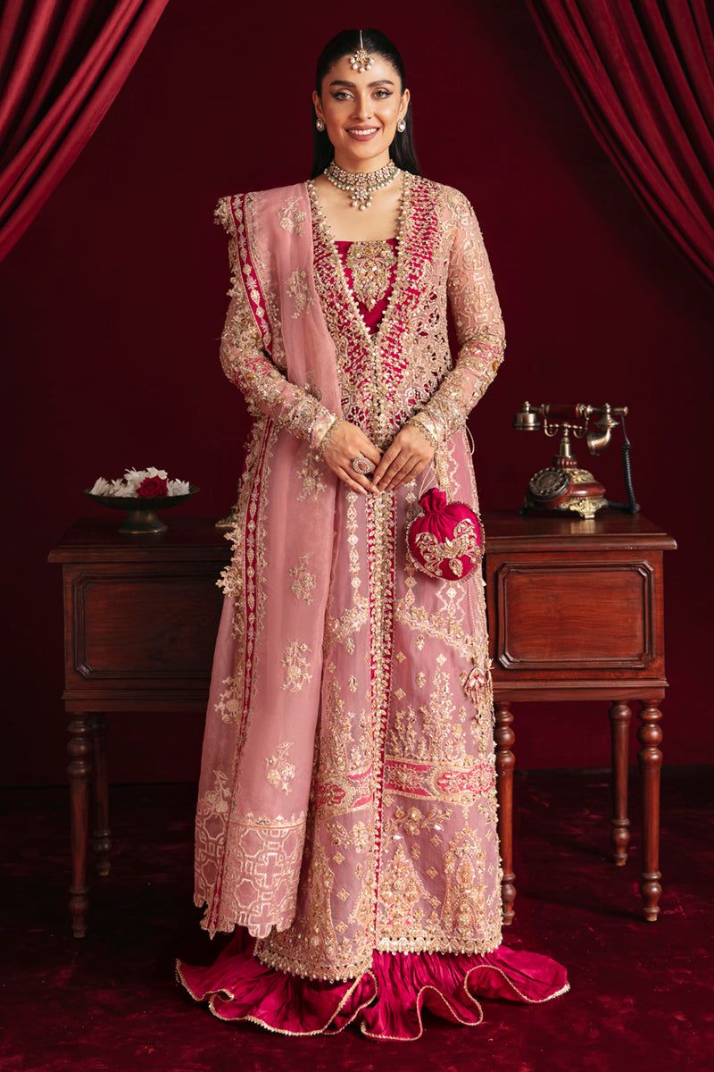 qalamkar pink dress Qalamkar SH 08 Saira usa Party Wear Dress Custom Stitching