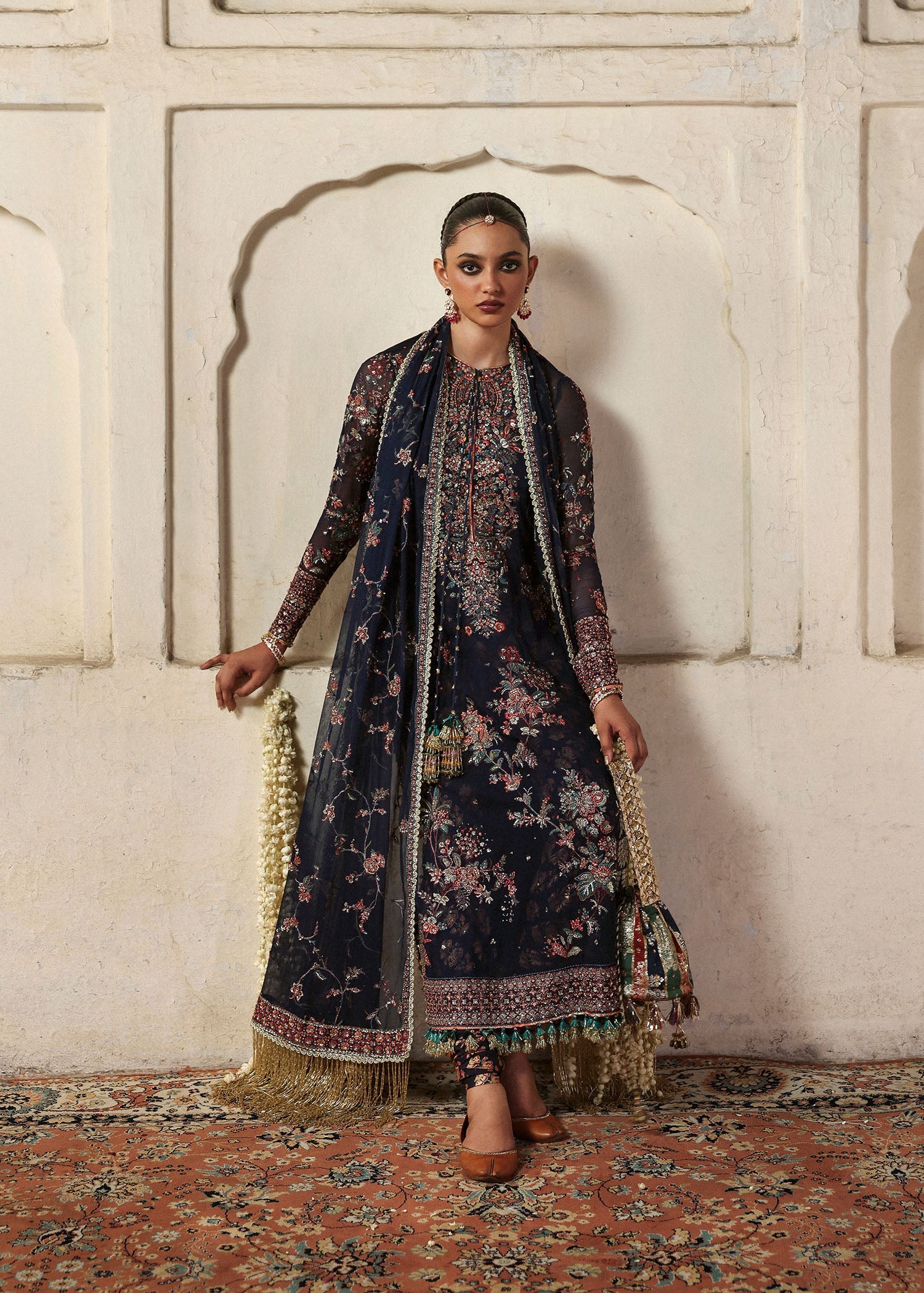 navy blue wedding dress pakistani Navy Blue Pakistani Wedding Dresses