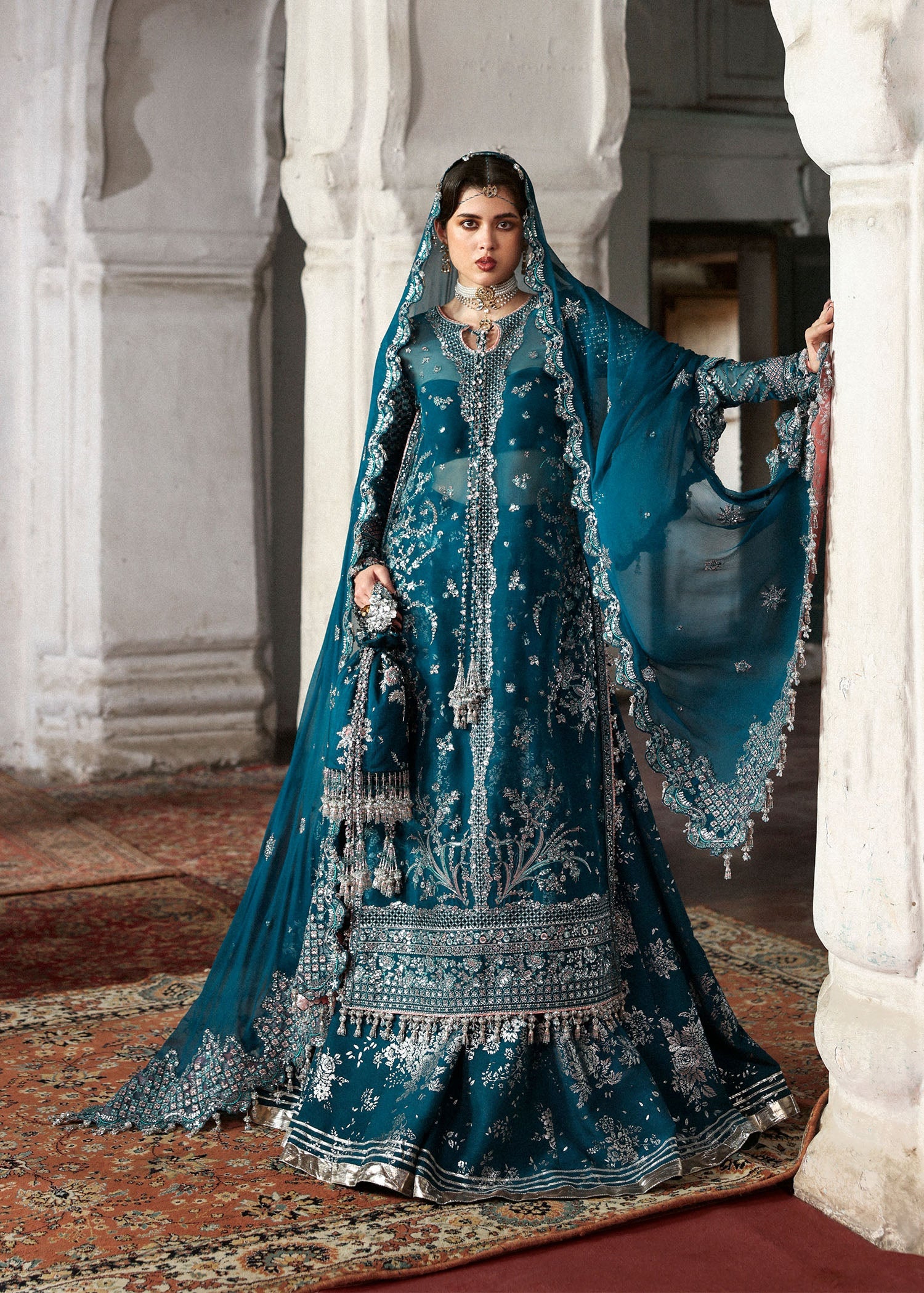 hussain rehar blue dress Sininen  HussainRehar