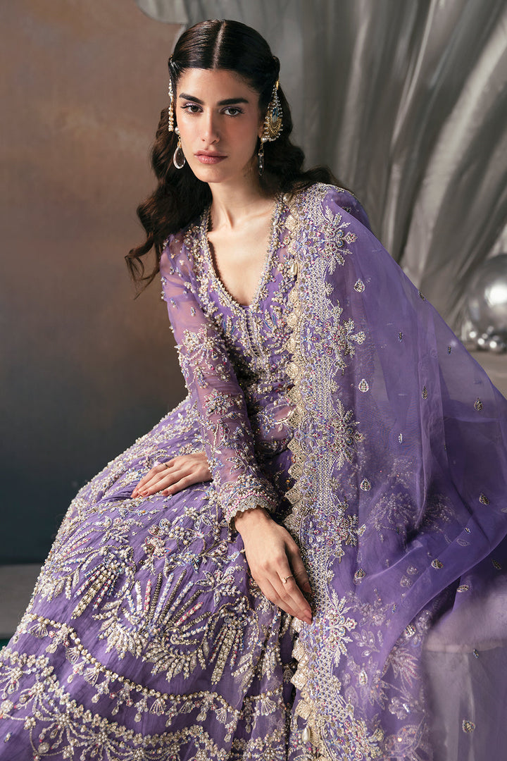 light purple bridal dress pakistani Safeena