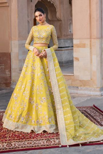 Noor-e-Zashan - Velvet Bridal Peshwas