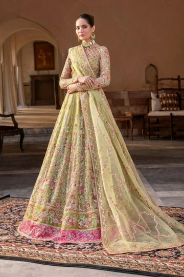 Noor-e-Zashan - Velvet Bridal Peshwas