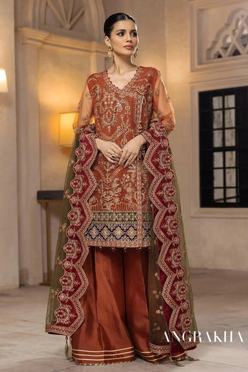 Gul-e-Rana - Organza Bridal Saree