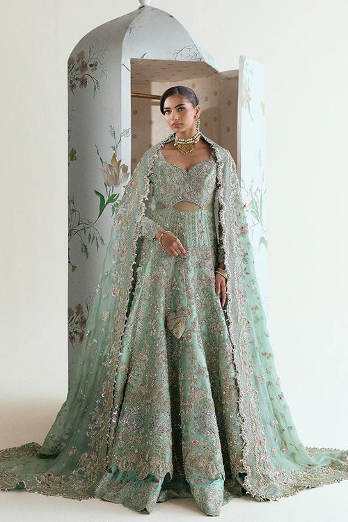 white christmas dresses Embellished Nikkah Dress in Royal Lehenga Kameez Style – Nameera by Farooq main image 1