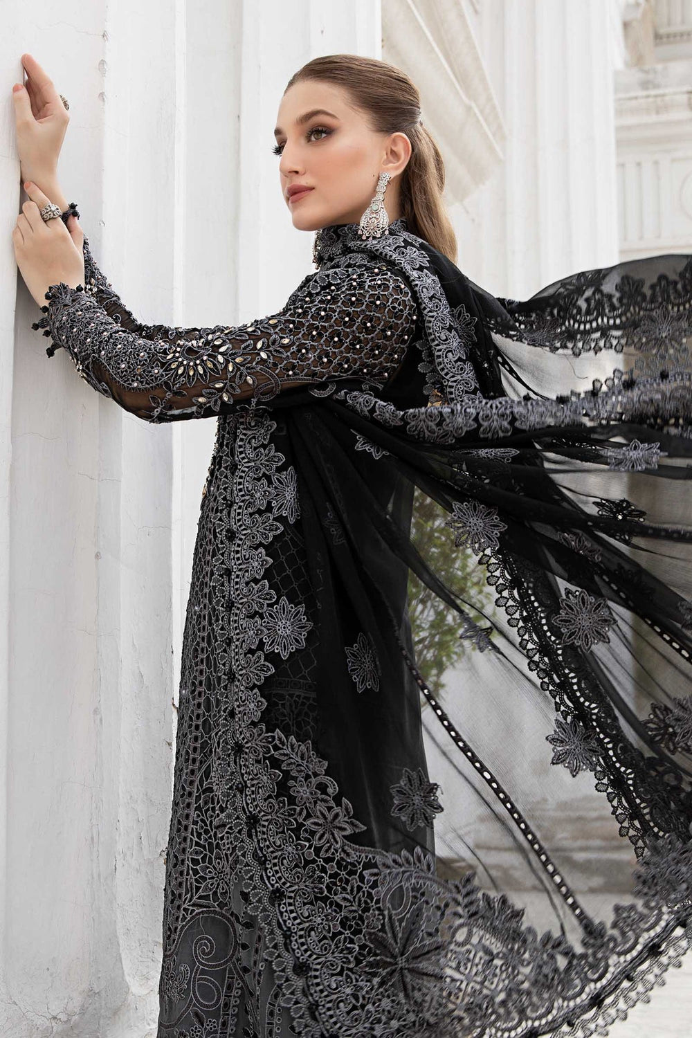 bride black wedding dress pakistani indian dresses bridal guest nikkah party online usa uk – Pakistani Designer Dresses Color:Clementine New Arrival Plus Size WS2240 Detailing Style:AP1D103493