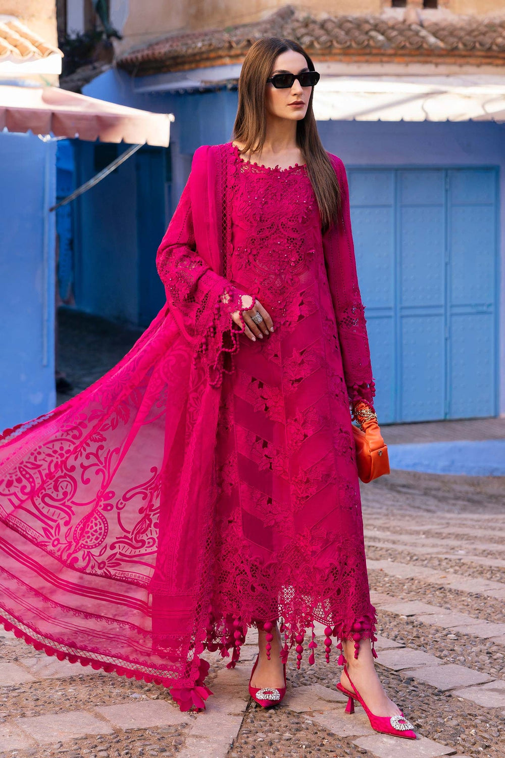 3 Piece Unstitched Embroidered Lawn Suit