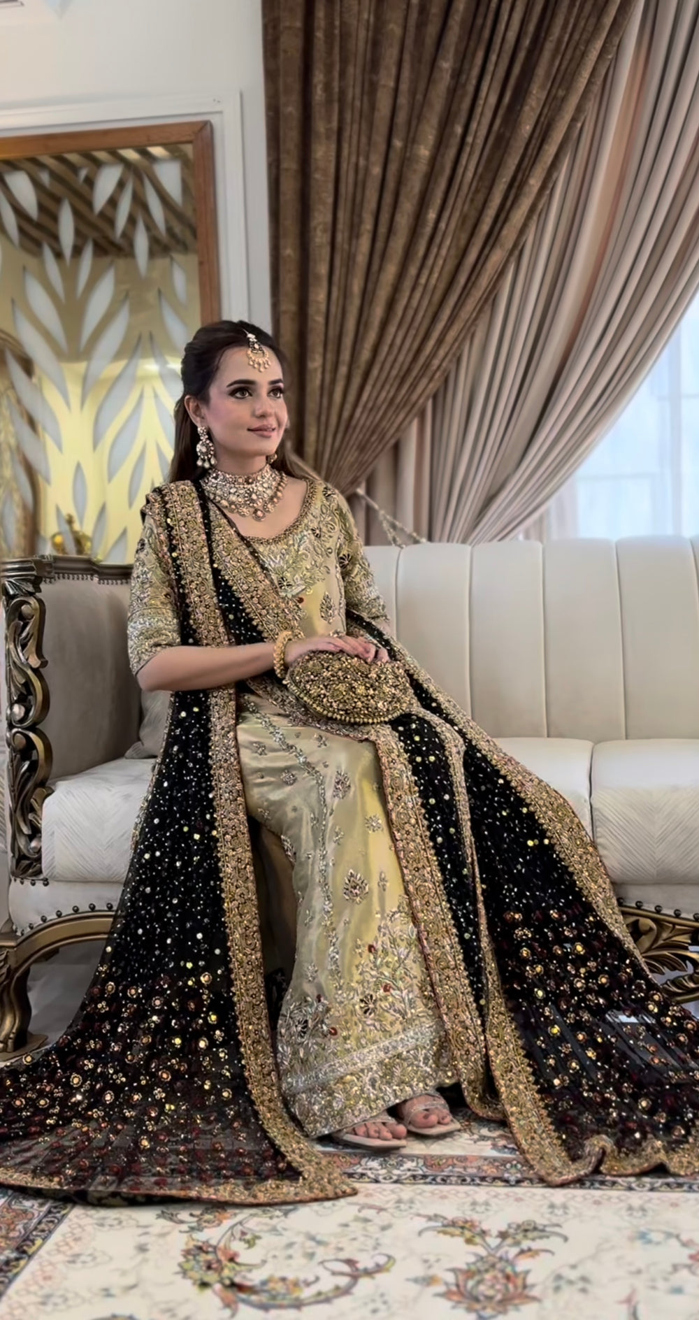 black and gold pakistani wedding dress indian bridal dress, mehndi nikkah oufits guest suits – Pakistani Designer Dresses pakistani wedding black party wear dresses