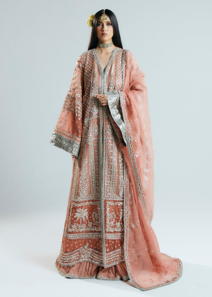 Dusk Pakistani indian bridal wedding dress mehndi nikkah suit usa uk australia canada europe Germany bridesmaid trending dresses guest luxury womens wear gift for her pakistani indian designer dreses
This artful craftsmanship is enveloped in timeless beauty with iridescent sequins, lustrous crystals &amp; glistening milky pearls. The ombre lehenga &amp; shirt stand as a divine embodiment of time-honored elegance. The exquisite 3D florets, dabka &amp; naqshi detailing impart an air of grace &amp; sophisticat