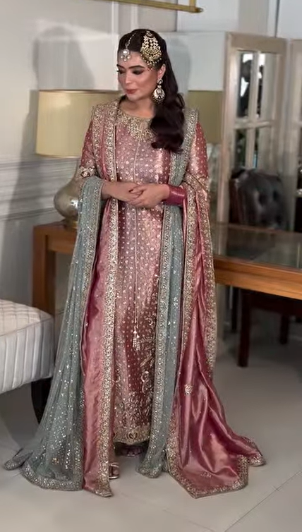 Haris Shakeel Gold & Pink main image 0