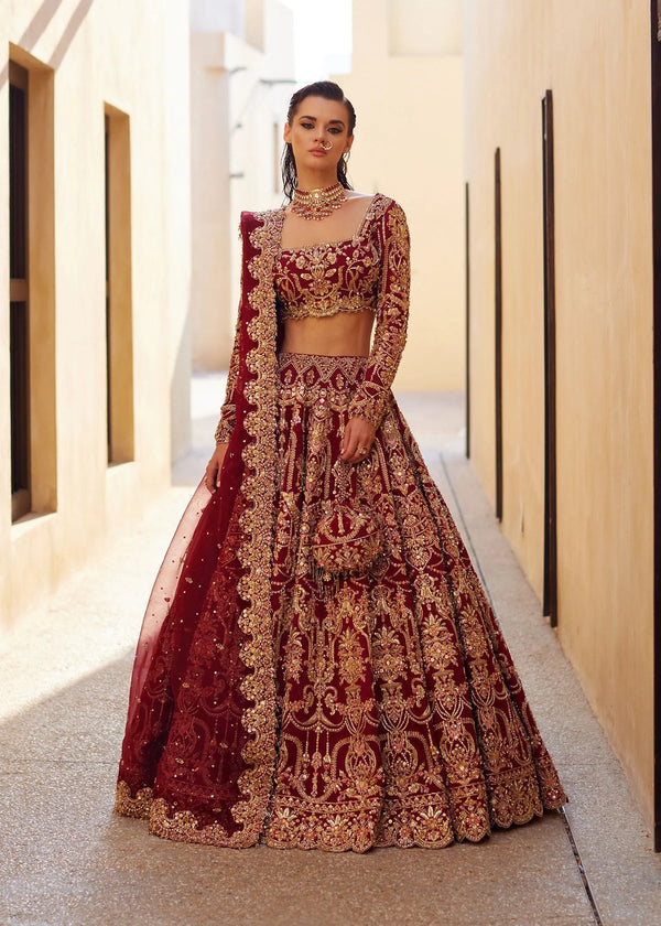 Kanwal Malik - Zarwa pakistani indian wedding bridal dress, mehndi nikkah oufits guest suits