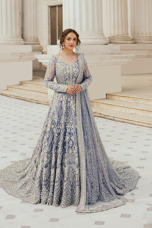 MOONLIT MAJESTY - Erum Khan pakistani indian wedding bridal mehndi nikkah dress, usa uk bridesmaid dresses trending luxury guest wedding outfit maxi gown frock style clothes handmade barat walima muslim marriage