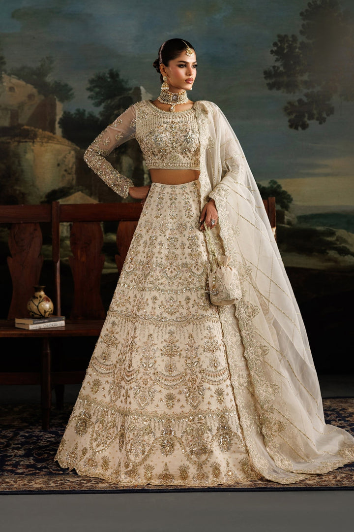 white and gold dress pakistani Mehrunisa indian wedding bridal dress, mehndi nikkah oufits guest suits – Pakistani Designer Dresses SOLD-OUT