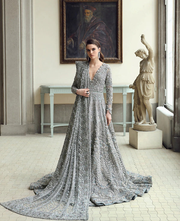 Novella ( E-66 ) pakistani indian wedding bridal gown party dress designer maxi frock barat walima nikkah most hit design color