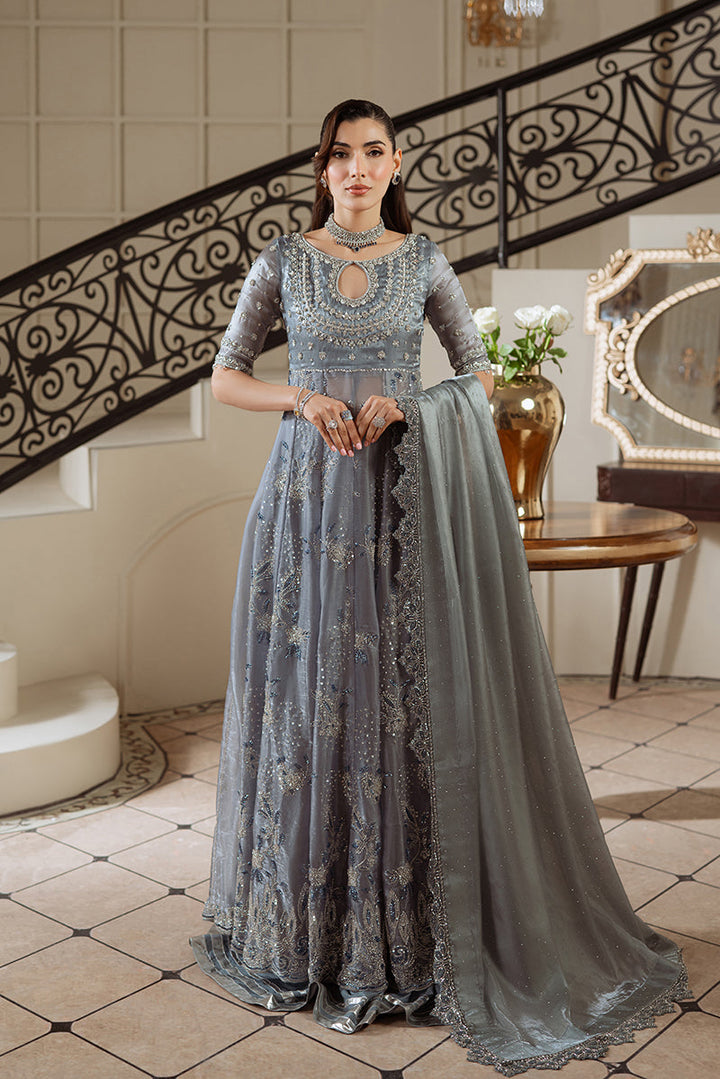 grey party dresses in pakistan Grey Formal Collection Net Organza Party Wear Suit With Embroidery Net Dupatta Online Price in Pakistan