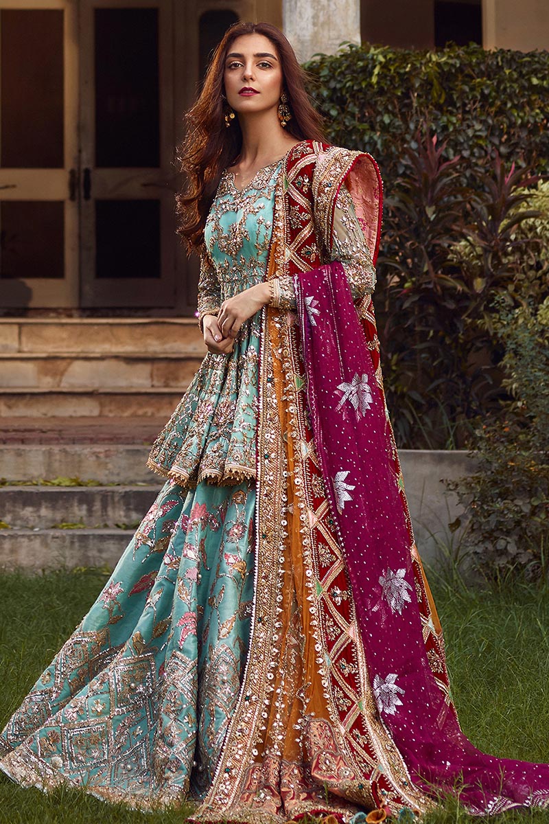 dresses for pakistani weddings party Net gharara designs