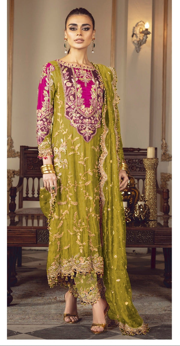 parrot green pakistani dress Parrot Green Blended Tunic