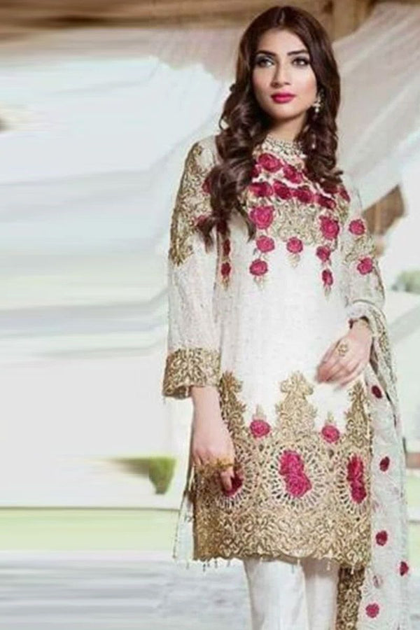 Maria B  chiffon collection White