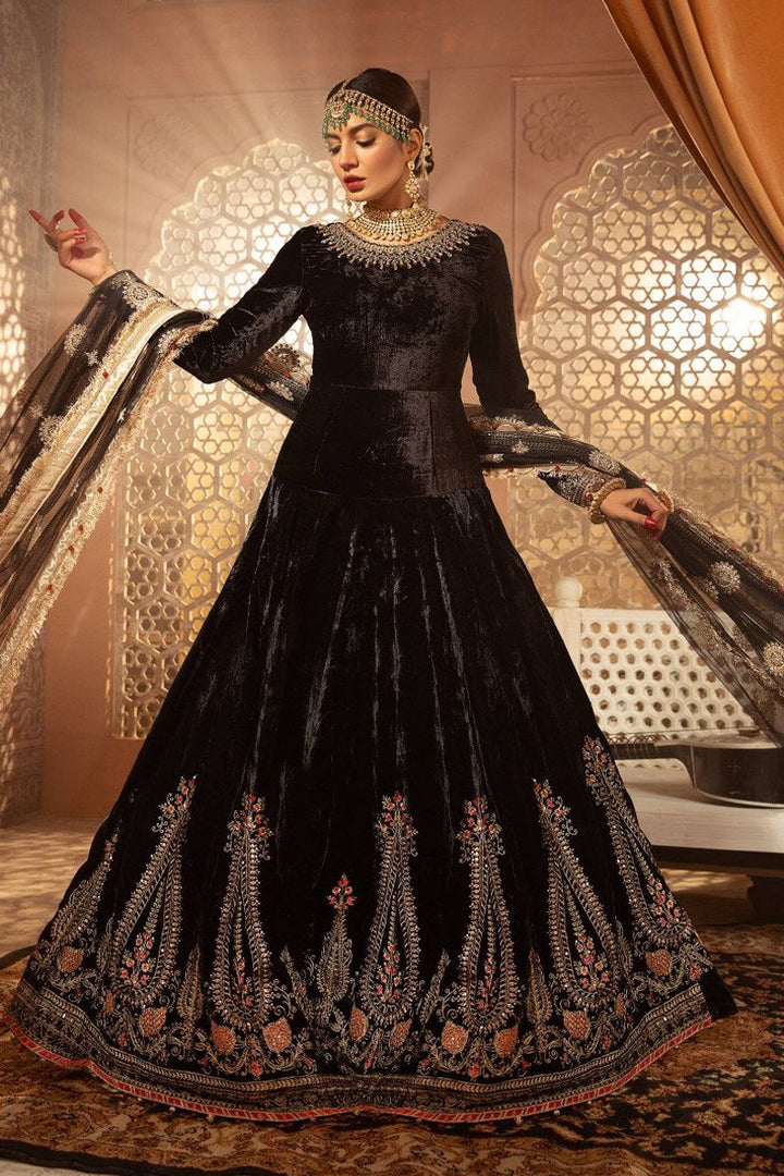 Maria B Velvet VEL-20-104-Black Pakistani Designer Dresses Maria B Velvet VEL-20-104-Black Pakistani Designer Dresses