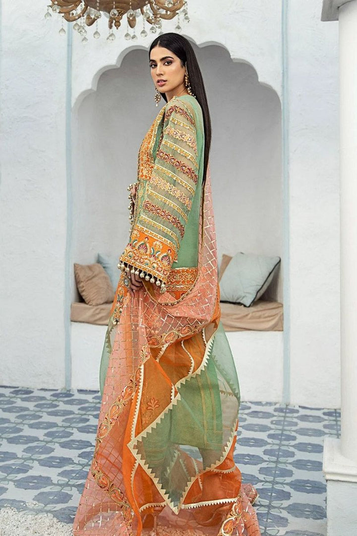 Maryum N Maria Orange Green Pakistani Designer Dresses Maryum N Maria Orange Green Pakistani Designer Dresses