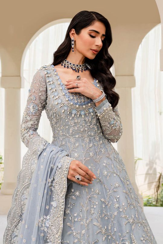 Maria B bridal Couture Ice Blue MC-904 Pakistani Designer Dresses Maria B bridal Couture Ice Blue MC-904 Pakistani Designer Dresses