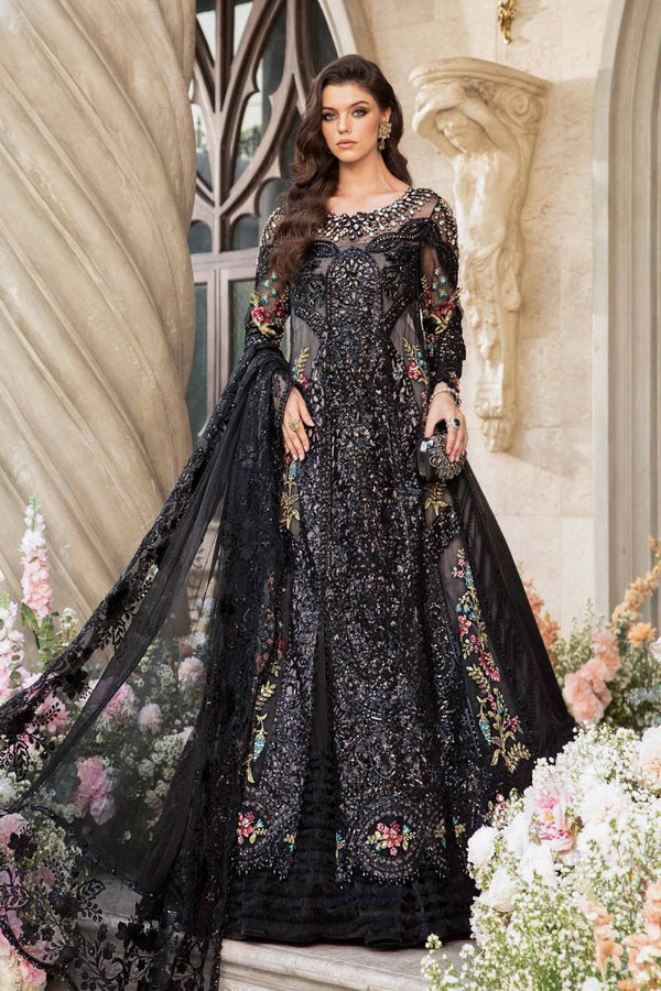 EMBROIDERED SUIT BD-2802 Black Gown