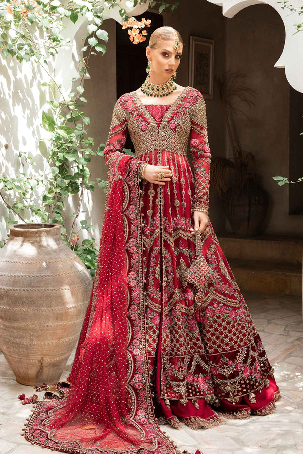 shanaar-ex-155 maria b bridal dress mehndi nikkah outfits usa uk