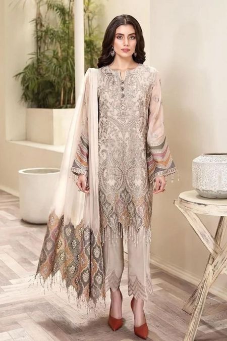 Jazmin custom stitched Salwar Kameez style Wedding Dress Chiffon Collection Arezu-03