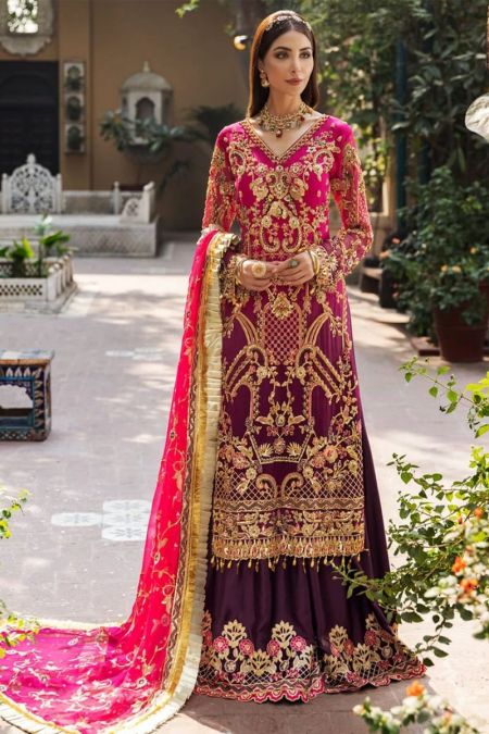 Emaan Adeel Meherma Bridal Chiffon Embroidered MB-202