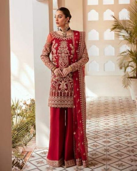 Kanwal Malik Aalia Luxury formal Red