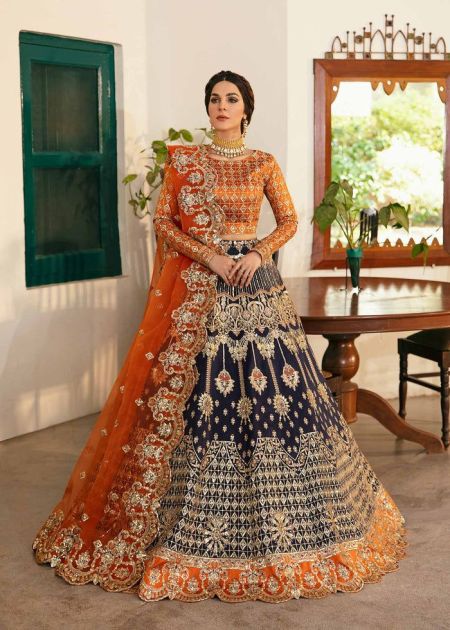 AKBAR ASLAM SIRENA SKU U-1475 Pakistani Indian dresses for Guest wedding, nikkah, walima, barat, mehendi, receptions and gifts in different style like salwar kameez, maxi long frock, lehenga choli, gharara, sharara and palazo