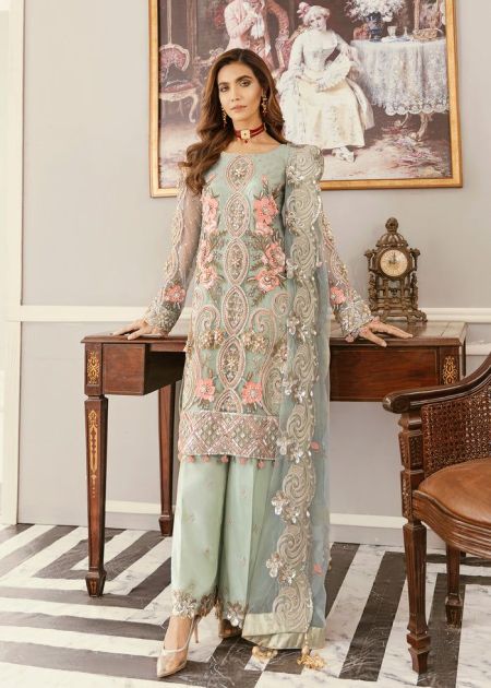 Akbar Aslam ANGELICA SKU U-1336 Pakistani wedding dress indian dresses salwar kameez embroidered chiffon eid style suit womens clothes custom stitch latest collection