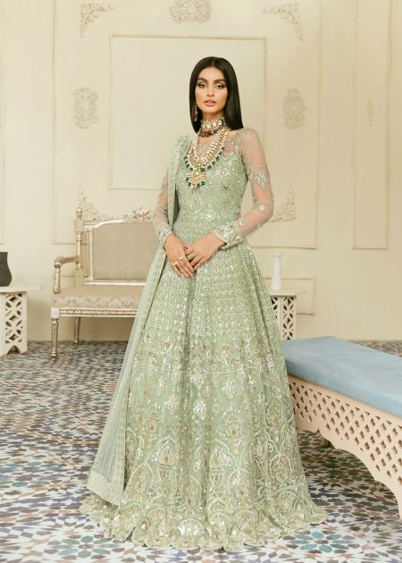 Akbar Aslam FLORICAN SKU U-1386 Pakistani wedding dress indian dresses salwar kameez embroidered chiffon eid style suit womens clothes custom stitch latest collection