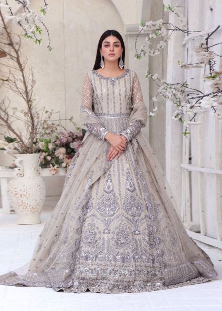 Akbar Aslam SILVIA SKU U-1444 Pakistani Dresses Wedding Mehndi Clothes Angrakha Style blue Indian embroidery dress Eid Party Suit Salwar Kameez Guest stitch Outfit Nikkah