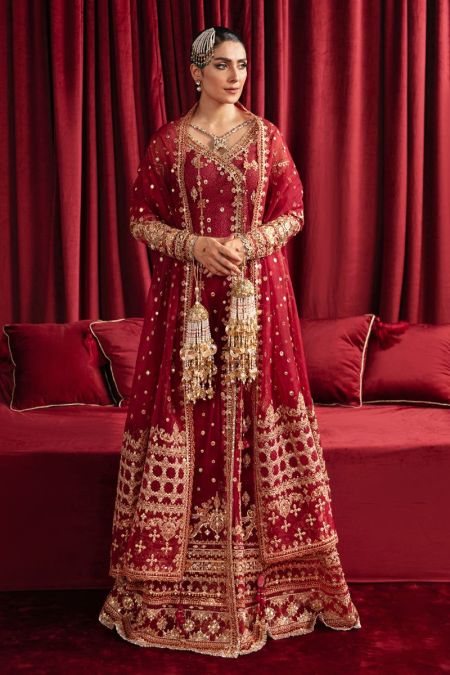 QALAMKAR HR 02 MEHRUNNISA Pakistani Dresses Wedding Mehndi Clothes Angrakha Style blue Indian embroidery dress Eid Party Suit Salwar Kameez Guest stitch Outfit Nikkah