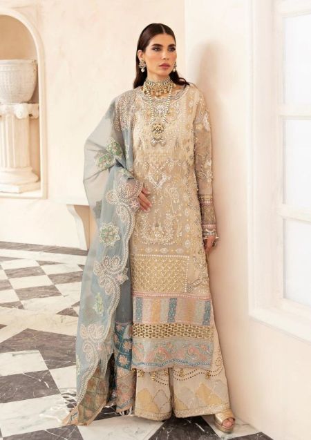 ELAF ECH 02 HAYAT Pakistani Dresses Wedding Mehndi Clothes Angrakha Style blue Indian embroidery dress Eid Party Suit Salwar Kameez Guest stitch Outfit Nikkah