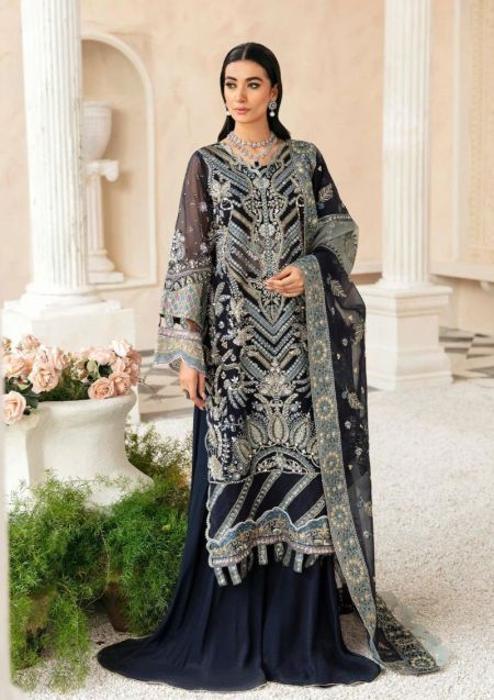 ELAF ECH 03 EZRA Pakistani Dresses Wedding Mehndi Clothes Angrakha Style blue Indian embroidery dress Eid Party Suit Salwar Kameez Guest stitch Outfit Nikkah