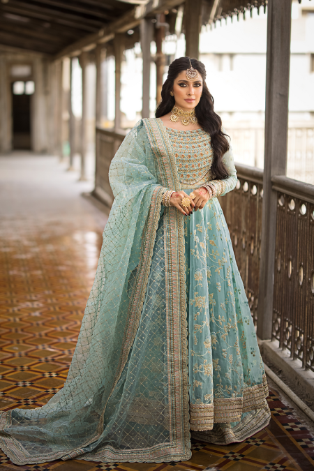 ERUM KHAN SHAHBANO Pakistani Dresses Wedding Mehndi Clothes Angrakha Style blue Indian embroidery dress Eid Party Suit Salwar Kameez Guest stitch Outfit Nikkah
