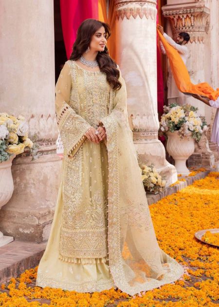 Yellow Pakistani wedding Dress sharara Style guest outfit Hana