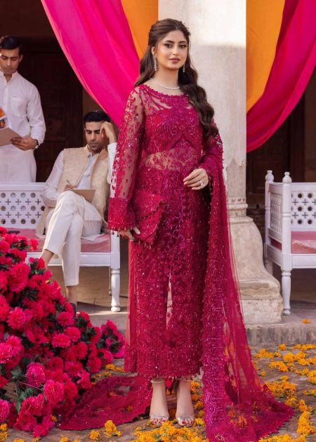 Pink salwar kameez Pakistani party wear wedding Dress Luxury kameez Style Amal