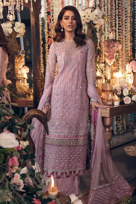 Latest Pakistani Salwar Kameez Party Wear Eid Dress Trouser Style Nazanin