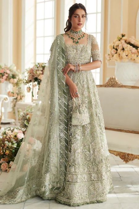 Enchanting Pakistani Bridal Maxi Dress Wedding Wear Arya (EC23-02)
