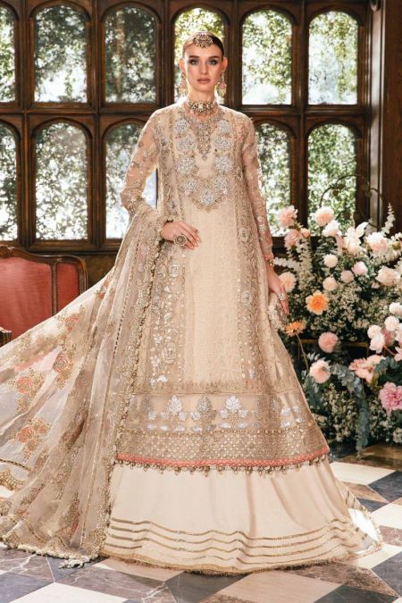 EMBROIDERED SUIT BD-2805 IVORY